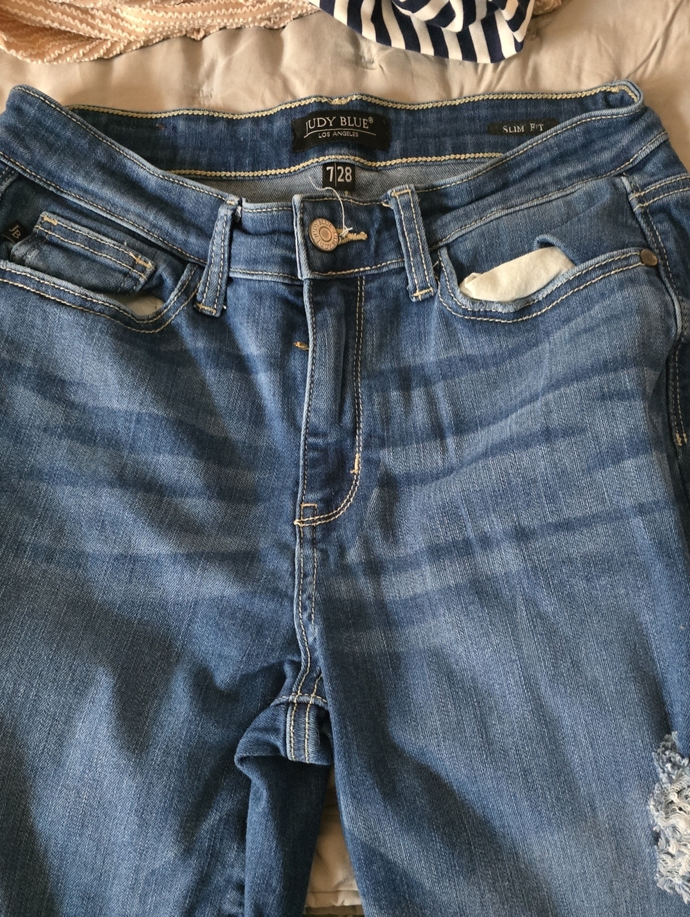 Judy Blue Women's Skinny Jeans - Medium Blue Wash Size 7